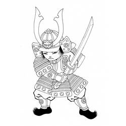 着色页: 武士 (奇幻和冒险角色) #107289 - 免费可打印着色页