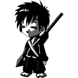 着色页: 武士 (奇幻和冒险角色) #107366 - 免费可打印着色页
