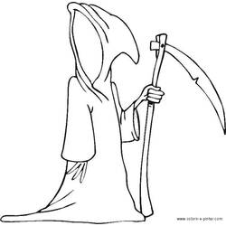 着色页: 死神 - 免费可打印着色页