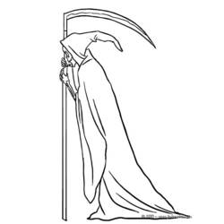 着色页: 死神 (奇幻和冒险角色) #108746 - 免费可打印着色页