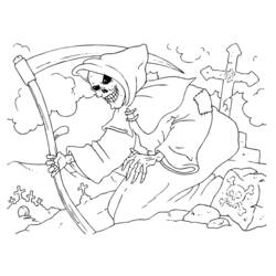 着色页: 死神 (奇幻和冒险角色) #108850 - 免费可打印着色页