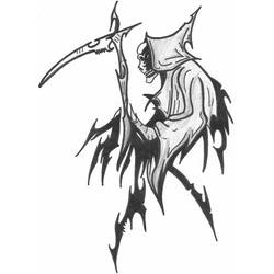 着色页: 死神 (奇幻和冒险角色) #108855 - 免费可打印着色页