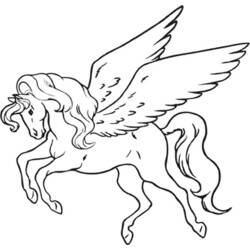 着色页: 独角兽 - 免费可打印着色页