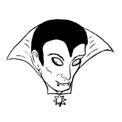 着色页: 吸血鬼 (奇幻和冒险角色) #85890 - 免费可打印着色页