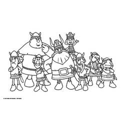 着色页: 维京人 (奇幻和冒险角色) #149341 - 免费可打印着色页