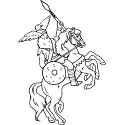 着色页: 维京人 (奇幻和冒险角色) #149377 - 免费可打印着色页