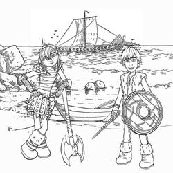 着色页: 维京人 (奇幻和冒险角色) #149385 - 免费可打印着色页