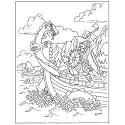 着色页: 维京人 (奇幻和冒险角色) #149426 - 免费可打印着色页