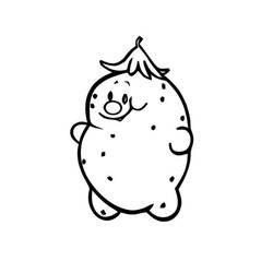 着色页: 土豆 (食物和营养) #207421 - 免费可打印着色页