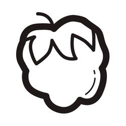 着色页: 覆盆子 (食物和营养) #214035 - 免费可打印着色页