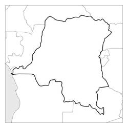 着色页: 刚果民主共和国 (地理和地点) #193379 - 免费可打印着色页