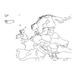 着色页: 欧洲地图 (地理和地点) #179886 - 免费可打印着色页