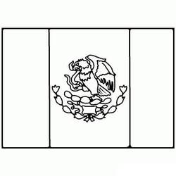 着色页: 墨西哥 (地理和地点) #184028 - 免费可打印着色页