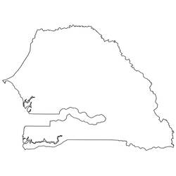 着色页: 塞内加尔 (地理和地点) #190699 - 免费可打印着色页