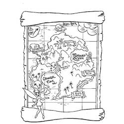 着色页: 宝藏图 - 免费可打印着色页