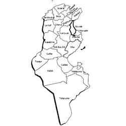 着色页: 突尼斯 (地理和地点) #193963 - 免费可打印着色页