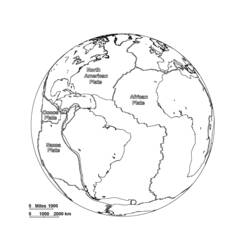 着色页: 世界地图 (地理和地点) #179913 - 免费可打印着色页
