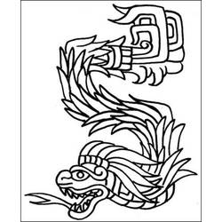 着色页: 阿兹特克神话 (众神与女神) #111595 - 免费可打印着色页