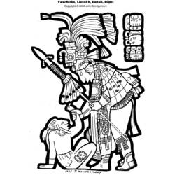 着色页: 阿兹特克神话 (众神与女神) #111662 - 免费可打印着色页