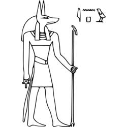 着色页: 埃及神话 (众神与女神) #111132 - 免费可打印着色页