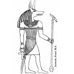 着色页: 埃及神话 (众神与女神) #111138 - 免费可打印着色页