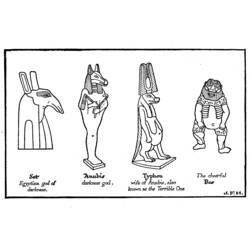 着色页: 埃及神话 (众神与女神) #111143 - 免费可打印着色页