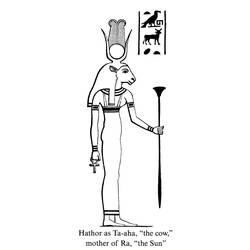 着色页: 埃及神话 (众神与女神) #111150 - 免费可打印着色页