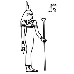着色页: 埃及神话 (众神与女神) #111152 - 免费可打印着色页