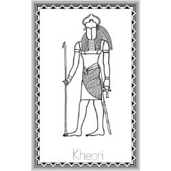 着色页: 埃及神话 (众神与女神) #111153 - 免费可打印着色页