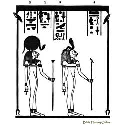 着色页: 埃及神话 (众神与女神) #111161 - 免费可打印着色页