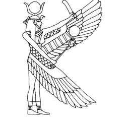 着色页: 埃及神话 (众神与女神) #111175 - 免费可打印着色页