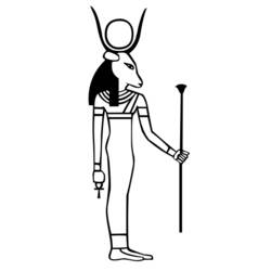 着色页: 埃及神话 (众神与女神) #111176 - 免费可打印着色页