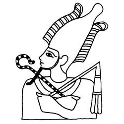 着色页: 埃及神话 (众神与女神) #111183 - 免费可打印着色页