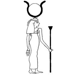 着色页: 埃及神话 (众神与女神) #111209 - 免费可打印着色页