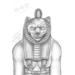 着色页: 埃及神话 (众神与女神) #111212 - 免费可打印着色页