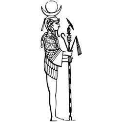 着色页: 埃及神话 (众神与女神) #111213 - 免费可打印着色页