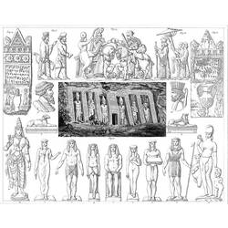 着色页: 埃及神话 (众神与女神) #111221 - 免费可打印着色页