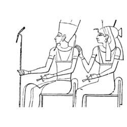 着色页: 埃及神话 (众神与女神) #111223 - 免费可打印着色页