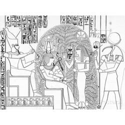 着色页: 埃及神话 (众神与女神) #111224 - 免费可打印着色页