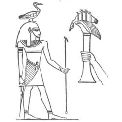 着色页: 埃及神话 (众神与女神) #111226 - 免费可打印着色页