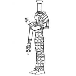 着色页: 埃及神话 (众神与女神) #111229 - 免费可打印着色页