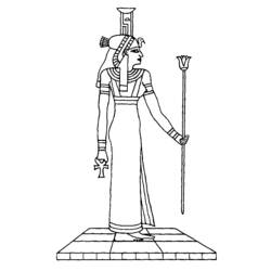 着色页: 埃及神话 (众神与女神) #111230 - 免费可打印着色页