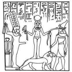 着色页: 埃及神话 (众神与女神) #111232 - 免费可打印着色页