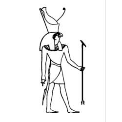 着色页: 埃及神话 (众神与女神) #111234 - 免费可打印着色页