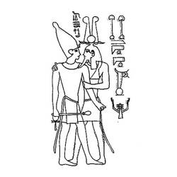 着色页: 埃及神话 (众神与女神) #111239 - 免费可打印着色页