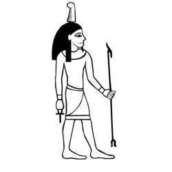着色页: 埃及神话 (众神与女神) #111240 - 免费可打印着色页