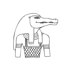 着色页: 埃及神话 (众神与女神) #111244 - 免费可打印着色页
