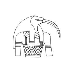 着色页: 埃及神话 (众神与女神) #111250 - 免费可打印着色页