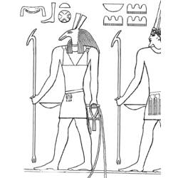 着色页: 埃及神话 (众神与女神) #111254 - 免费可打印着色页