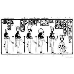 着色页: 埃及神话 (众神与女神) #111265 - 免费可打印着色页